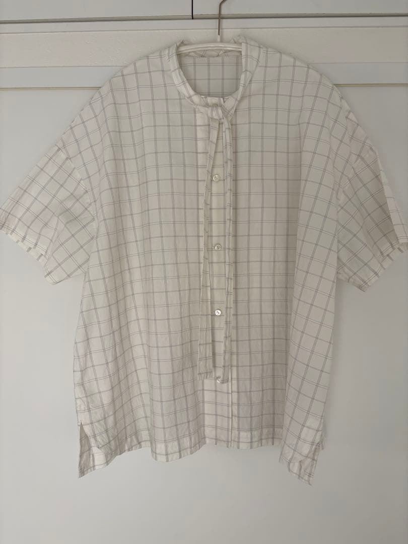 ARTS&SCIENCE ボウタイ　コットン　シルク　ブラウス　シャツ