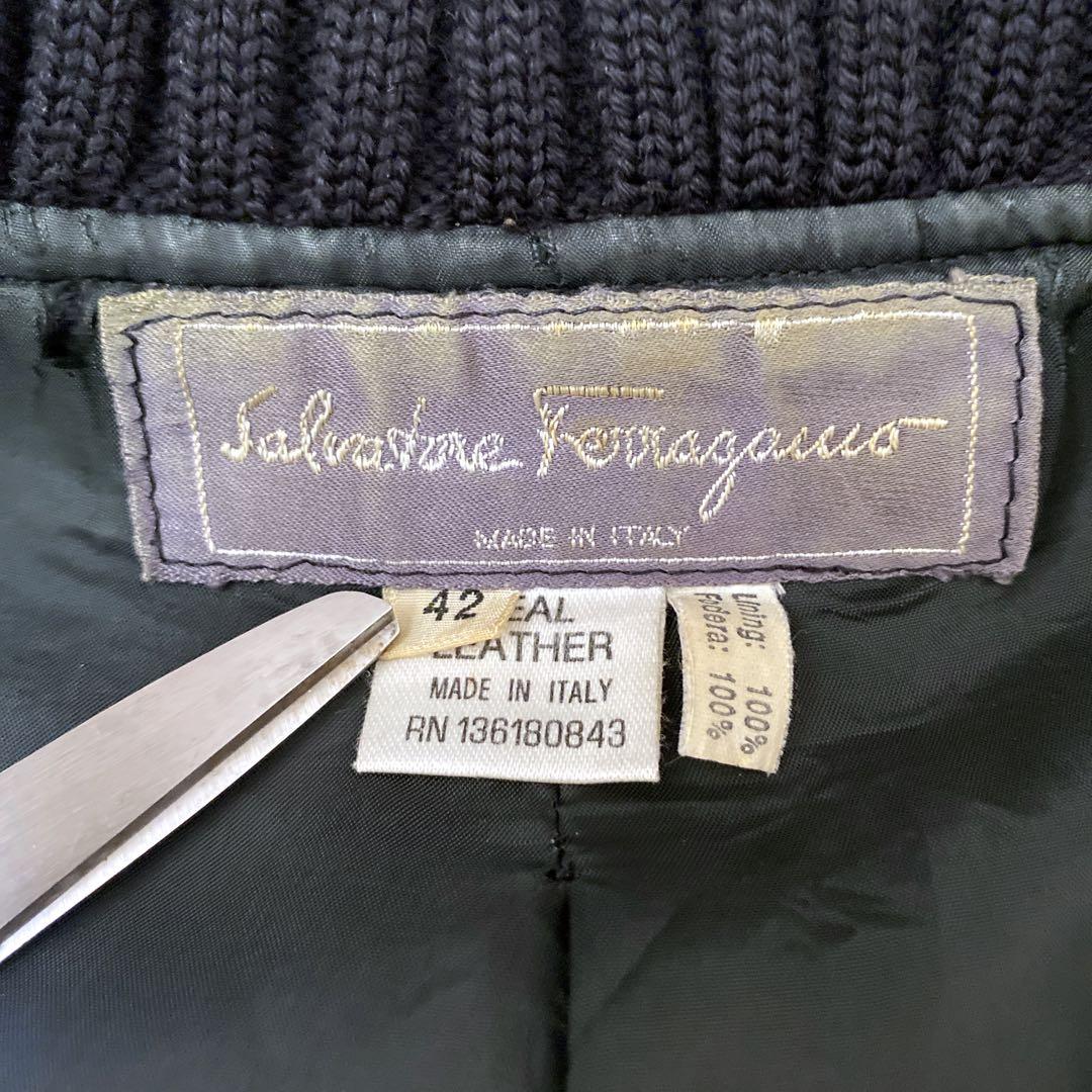 ジャケット・アウター Salvatore Ferragamo leather jacket 42