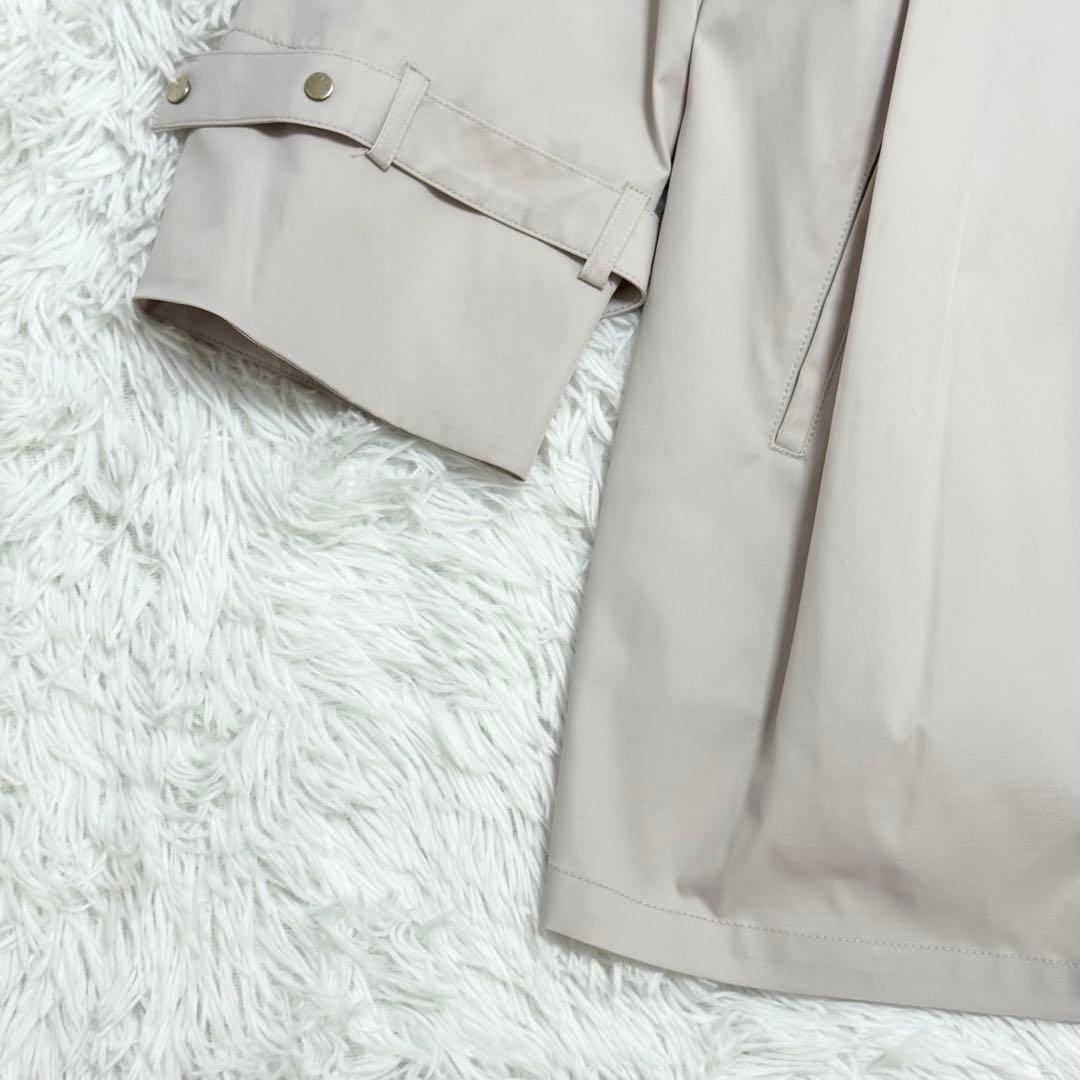 未使用級 今年モデル アナイ ブライトツイルフレアミドルコート 38 ベージュ