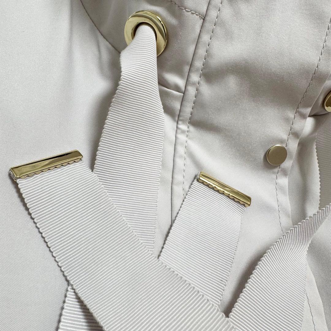 未使用級 今年モデル アナイ ブライトツイルフレアミドルコート 38 ベージュ