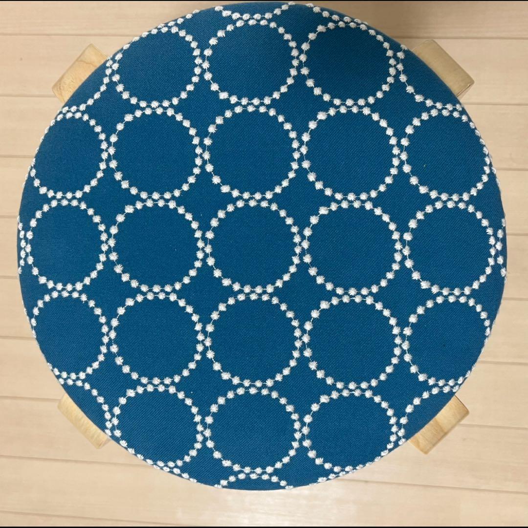 ミナペルホネン スツール タンバリン 丸椅子 【ブルー/イエロー】 チェア 椅子