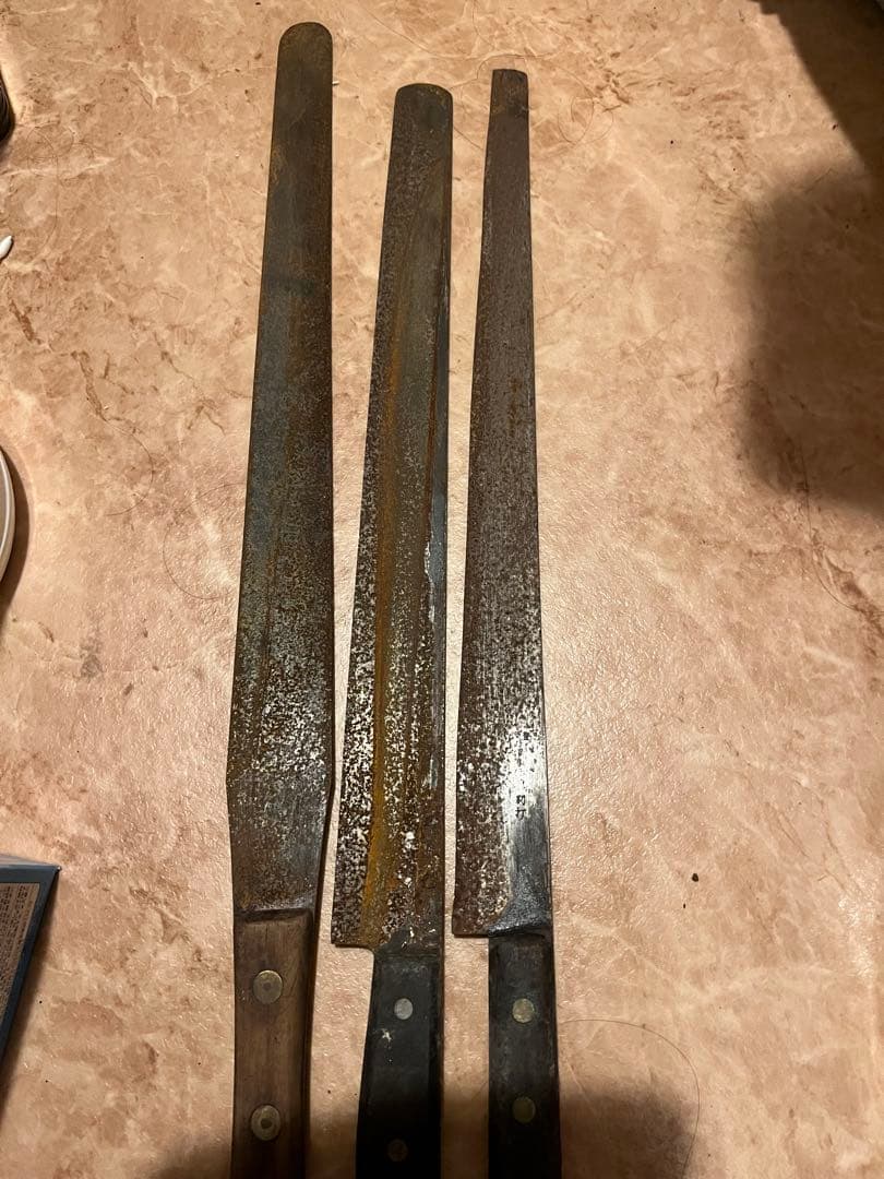 難あり　製菓道具　ロングナイフ　ロングスパチェラ