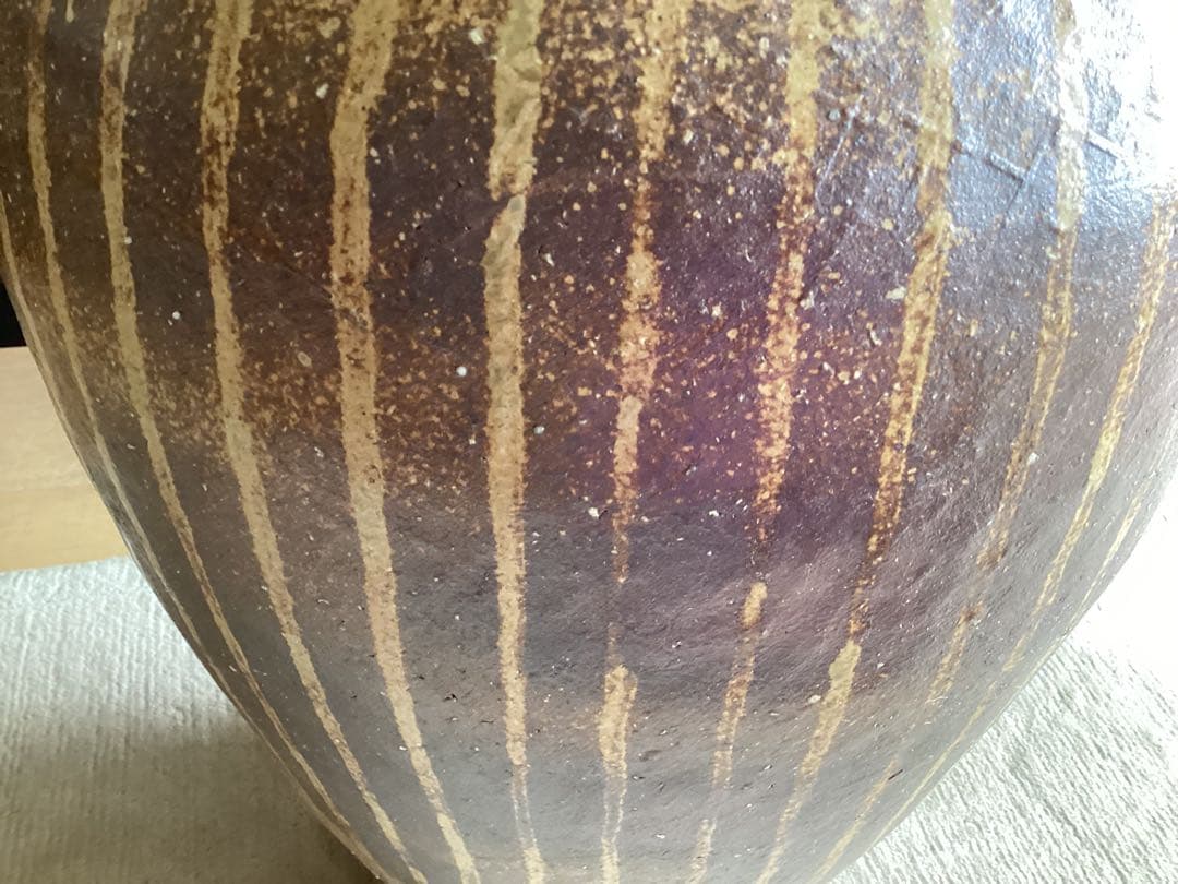 大壺　傘立て 小鹿田焼 刷毛 庭　陶器 インテリア