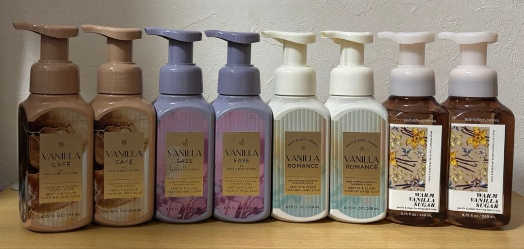 【バニラ系】Bath&bodyworks ハンドソープ 8本セット