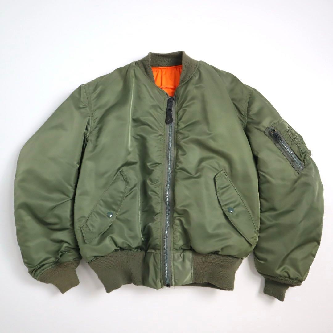 80s 90s USA製 golden mfg MA-1 極美品 短丈