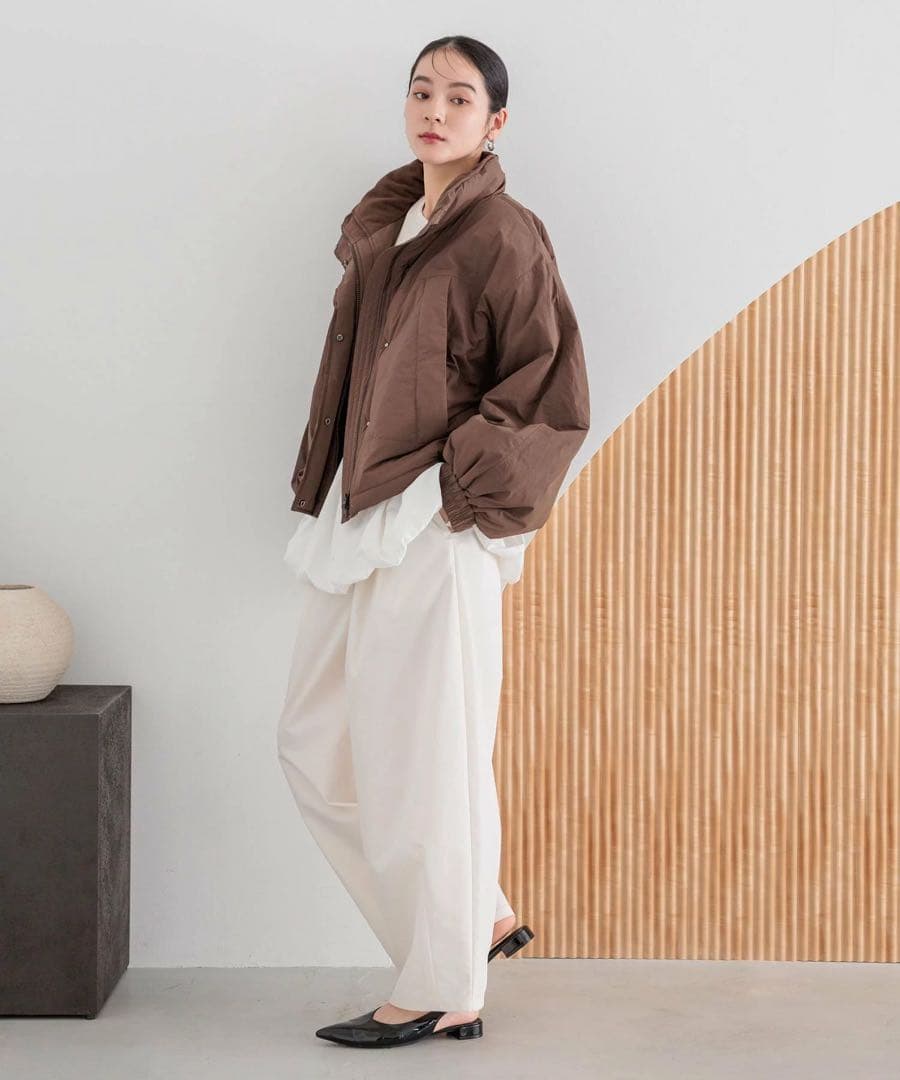 LOWRYS FARM モンスターショートコート ブラウン