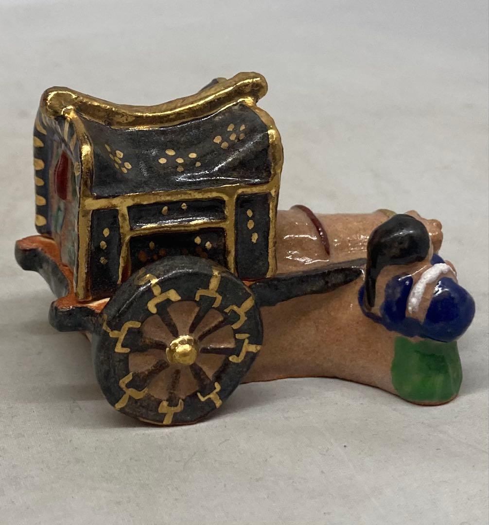 B526s「牛車童狩衣 香合」長谷川剛作　共箱　一陶人窯　埼玉　茶道具