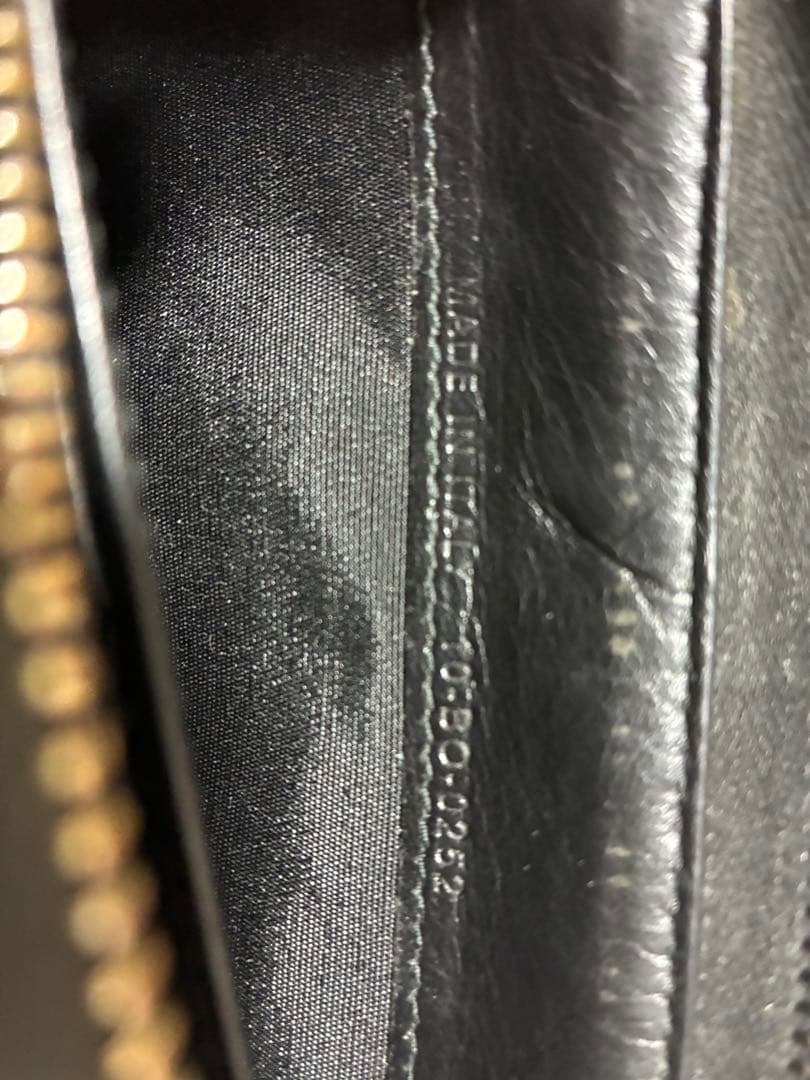 DIOR グレーキャンバス ジップアラウンド長財布