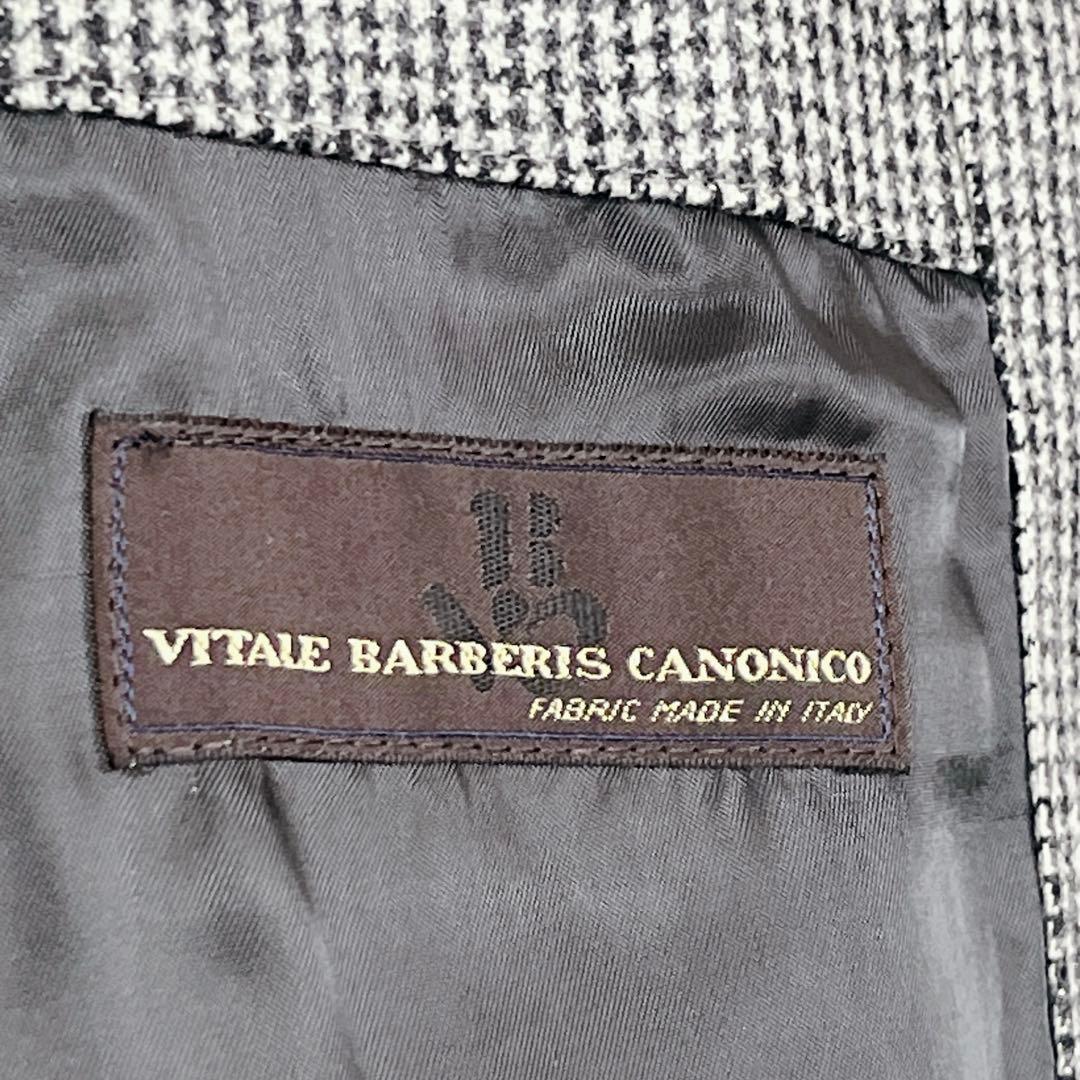 『ユナイテッドアローズ』カノニコ生地 ハウンドトゥース ステンカラーコート XL