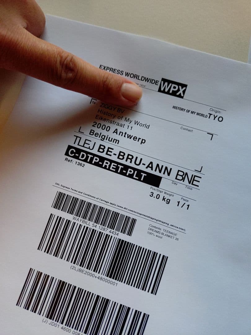 RAF SIMONS blanket　ラフシモンズ　ブランケット