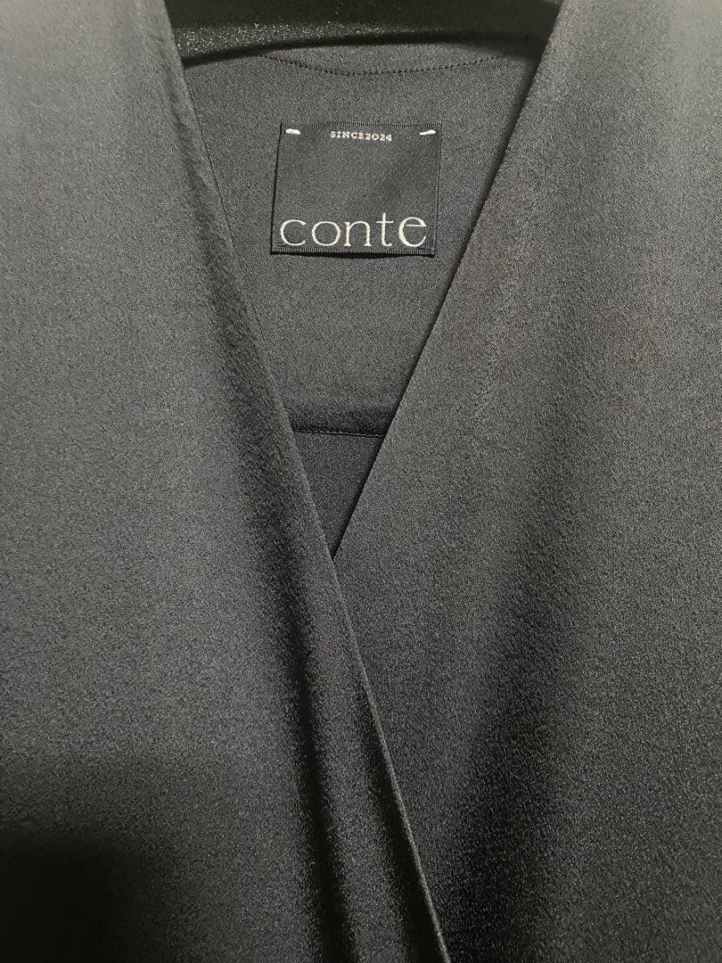 Conte コンテ　サテン　カシュクール　オールインワン