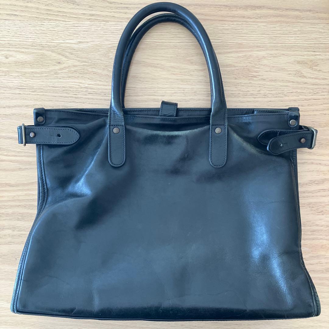 ETTINGER 黒レザートートバッグ