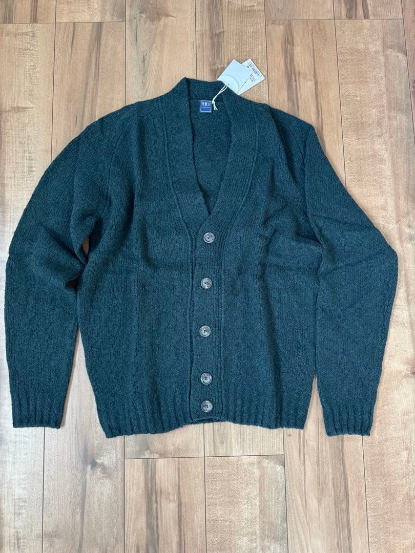 ⑪_FEDELI　カーディガン　深緑