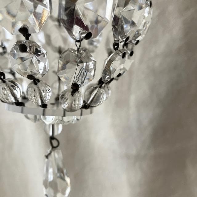 フランスアンティーク◆バッグシャンデリア小さめ＃雅姫さん家具ミラー棚オクトゴナル