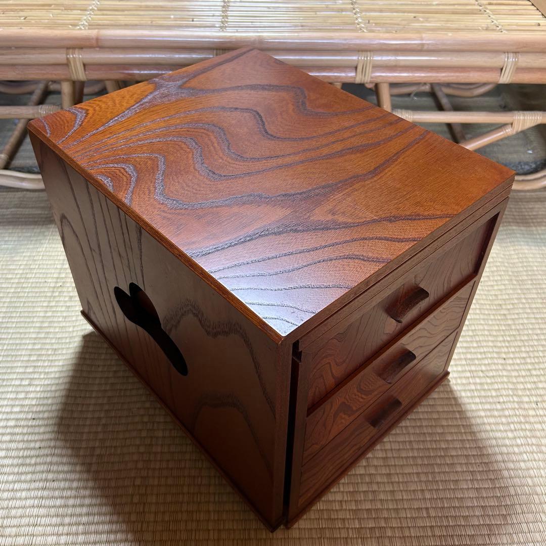 折りたたみ文机　高級　けやき　日本製