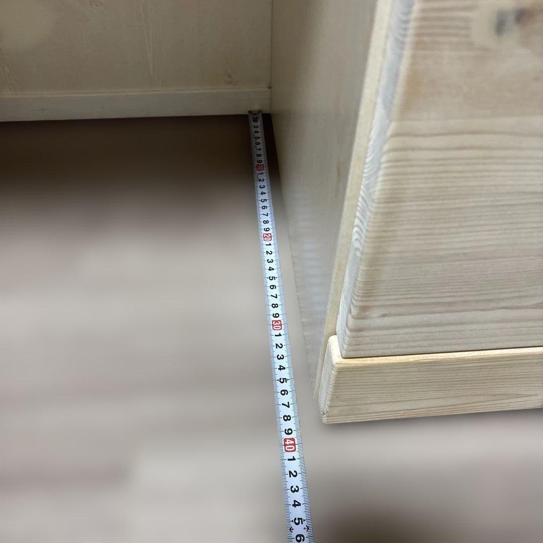 【美品】ドレッサー鏡台　白　木目調　大容量