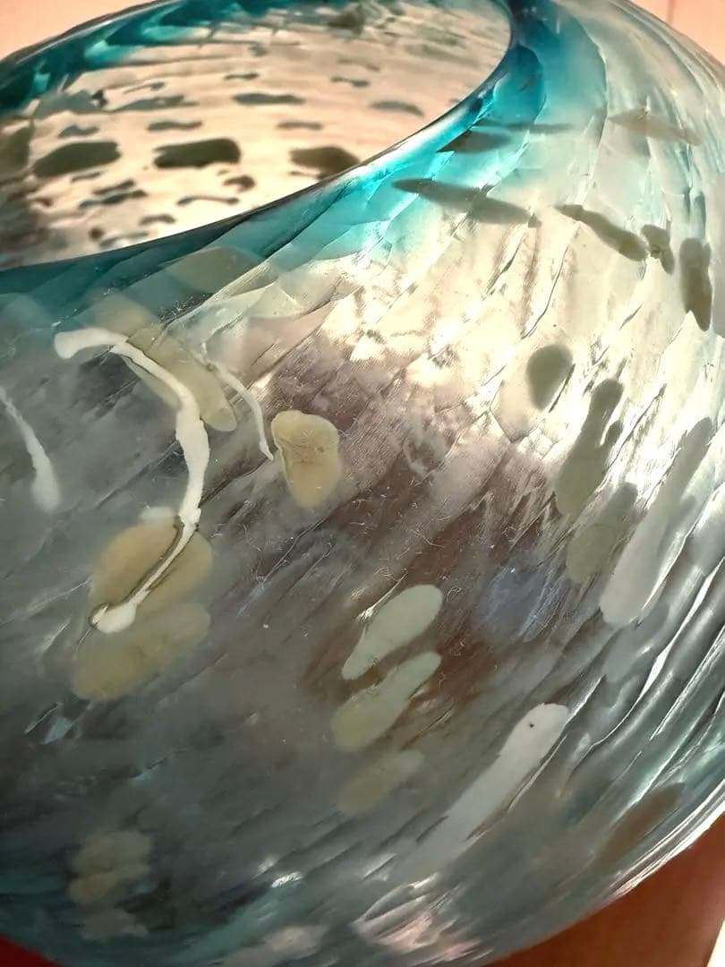 イイノナホ ガラス 作家 花器 フラワーベース　オブジェ