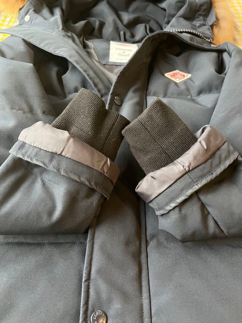 本日限定お値下げ‼️ダントン【XS 】ロングダウンコート　ネイビー【34】