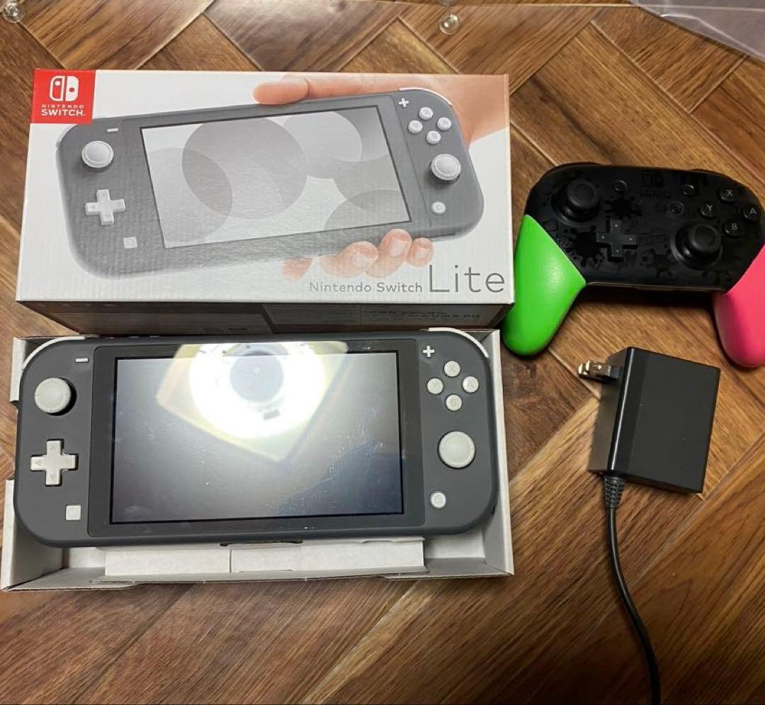 switchライト 【ジャンク】+プロコン+マイクロSDセット