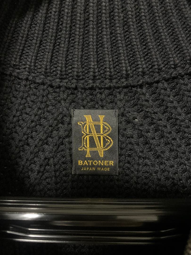 BATONER ドライバーズニット　ダブルジップ
