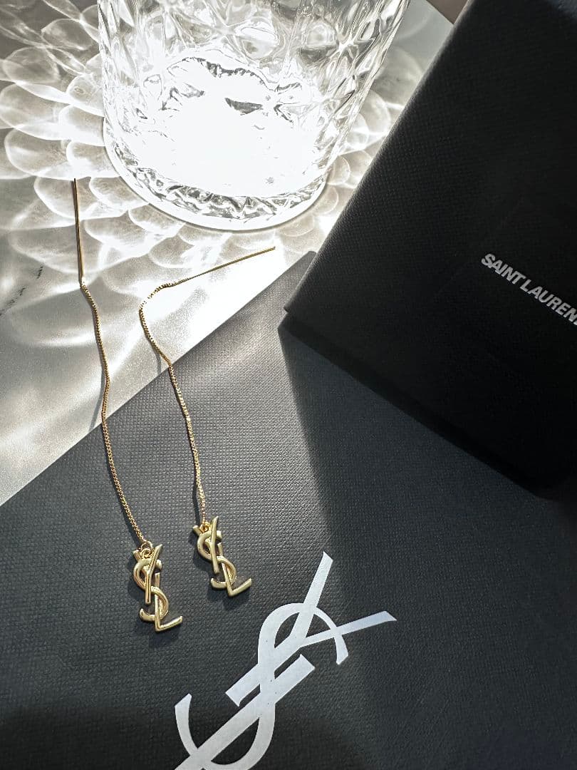 SAINT LAURENT ピアス ゴールド