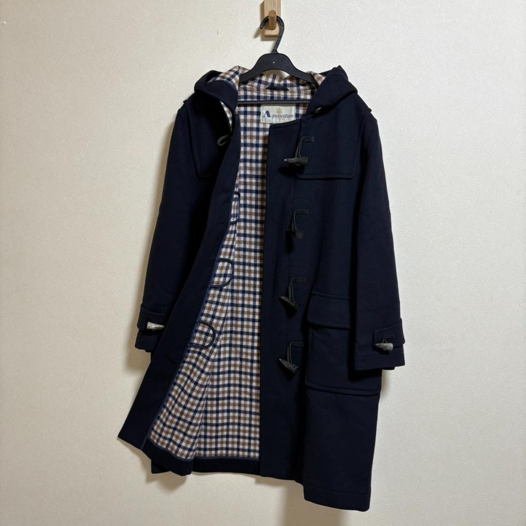 アクアスキュータム ダッフルコート ウール100％ オーバーサイズ
