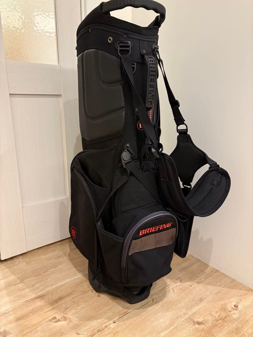 ヘッドカバー7個セットBRIEFING キャディバッグ CR-4 ブラック