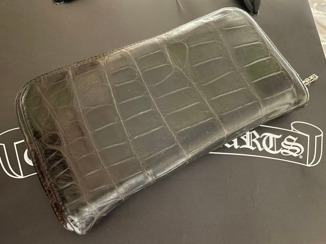 『インボイス原本無修正』　クロムハーツ アリゲーターラウンドジップウォレット