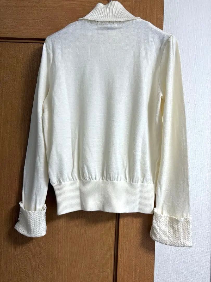 最終値下 ルネ R刺繍 タートルネック ニット 36 オフホワイト