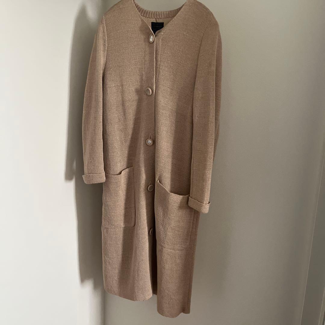 minä perhonen nostalgia 麻ロングコート