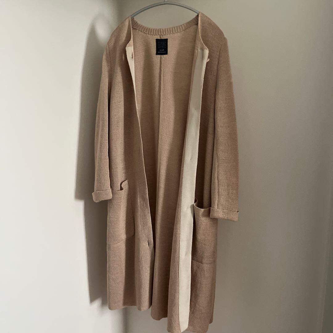 minä perhonen nostalgia 麻ロングコート