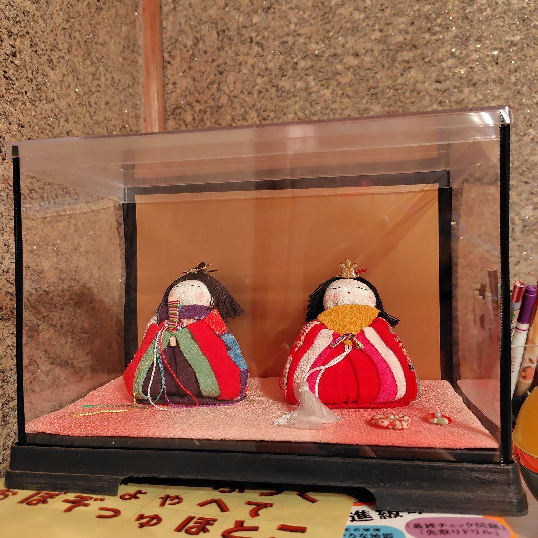 雛人形 ケース付き 伝統的なデザイン