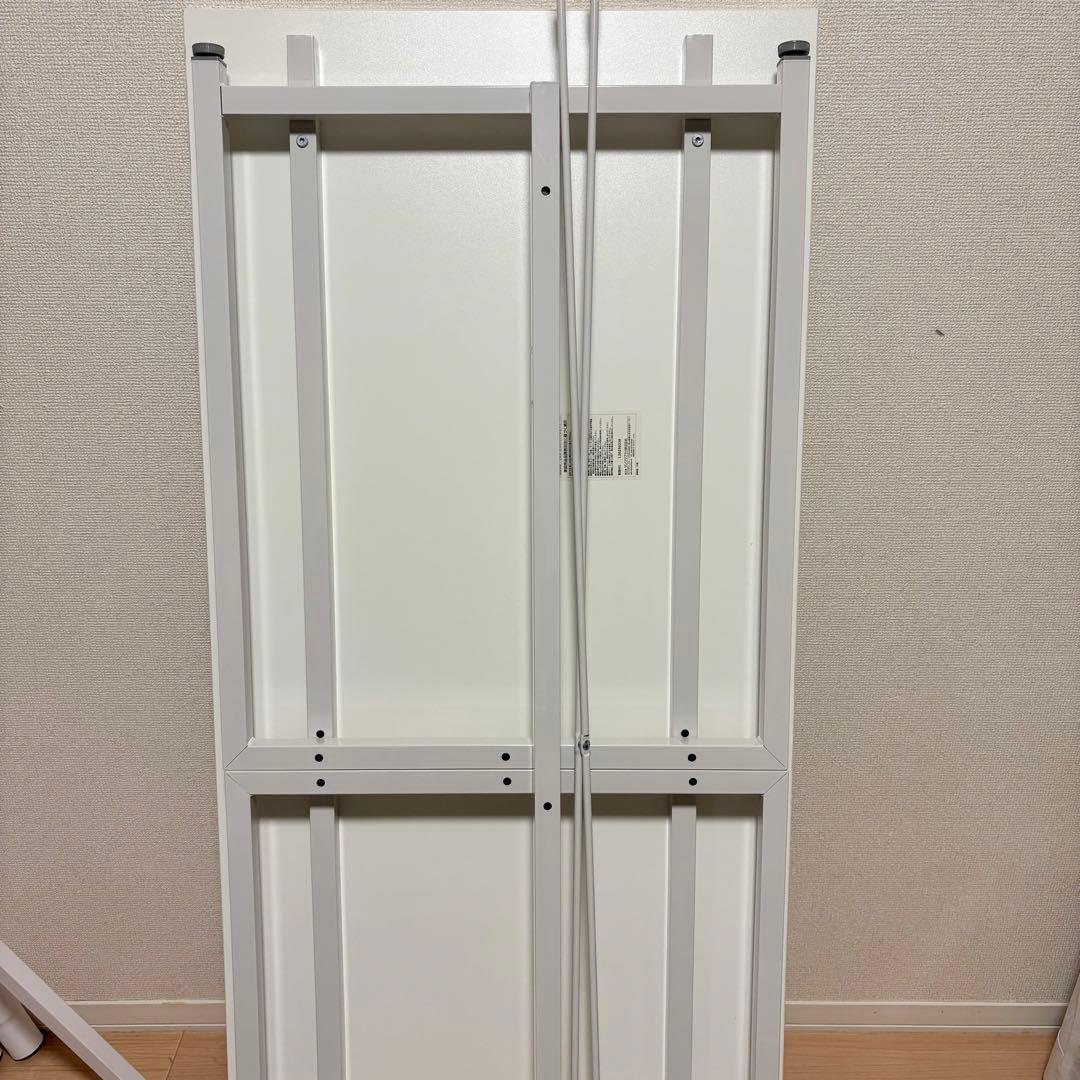 サンワダイレクト パソコンデスク ホワイト 140cm