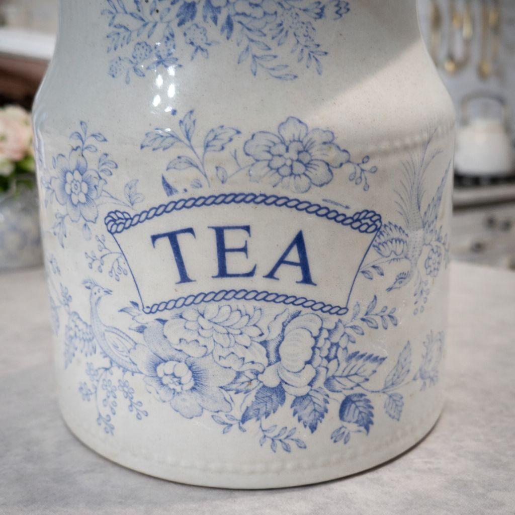 英国Burleigh バーレイ アジアティックフェザンツ 陶器キャニスター