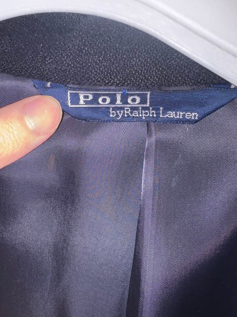 大きめサイズ ポロバイラルフローレン ステンカラーコート マキシ丈 ウール LL