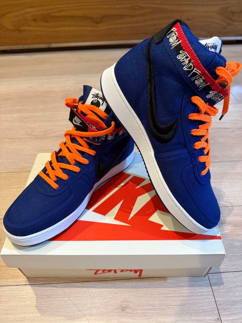 【 28.5 】STUSSY × NIKE バンダル ディープロイヤルブルー