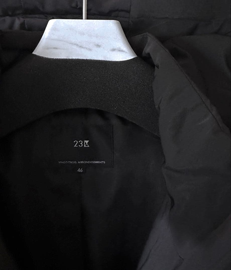 大きいサイズ46＊２３区 ピーチタッチソフト ロング中綿コート＊自由区ICB組曲