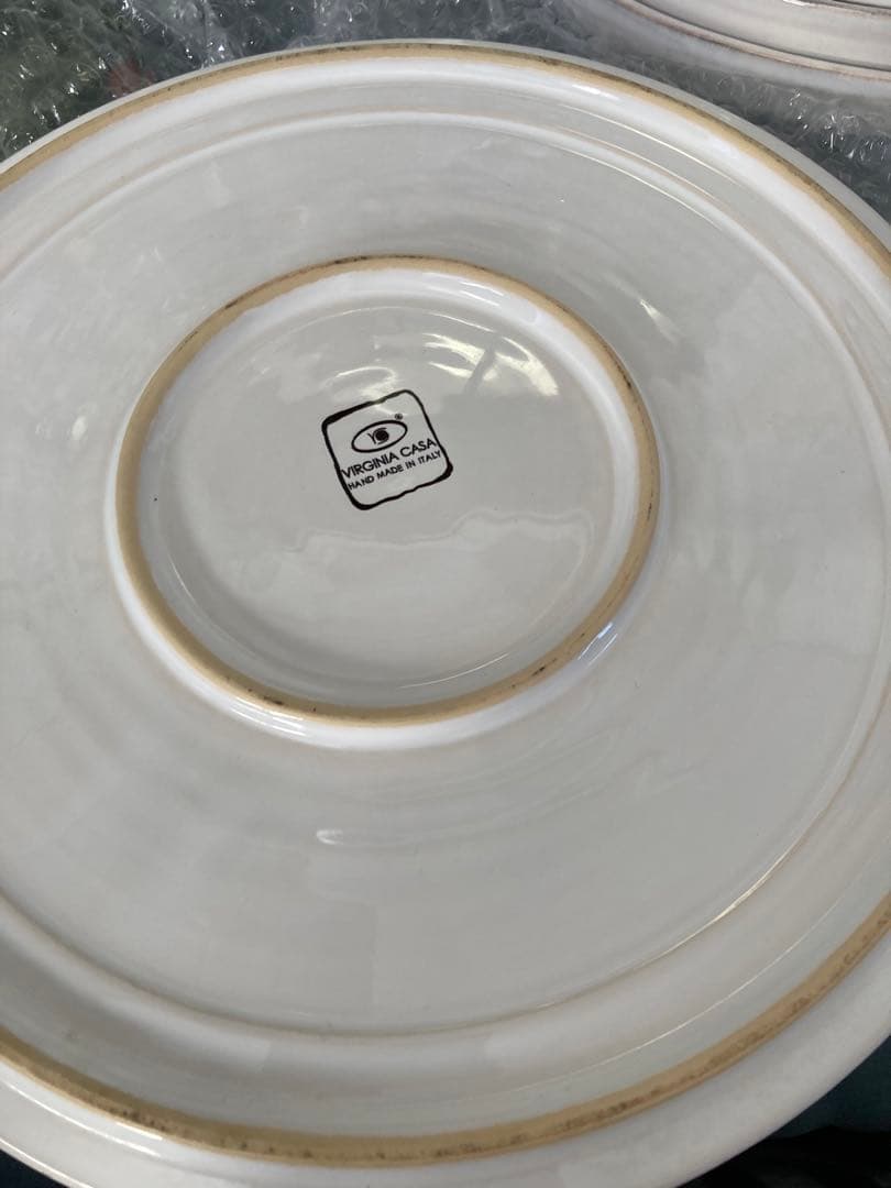 イタリアハンドメイド皿ヴィルジニアカーサ4枚