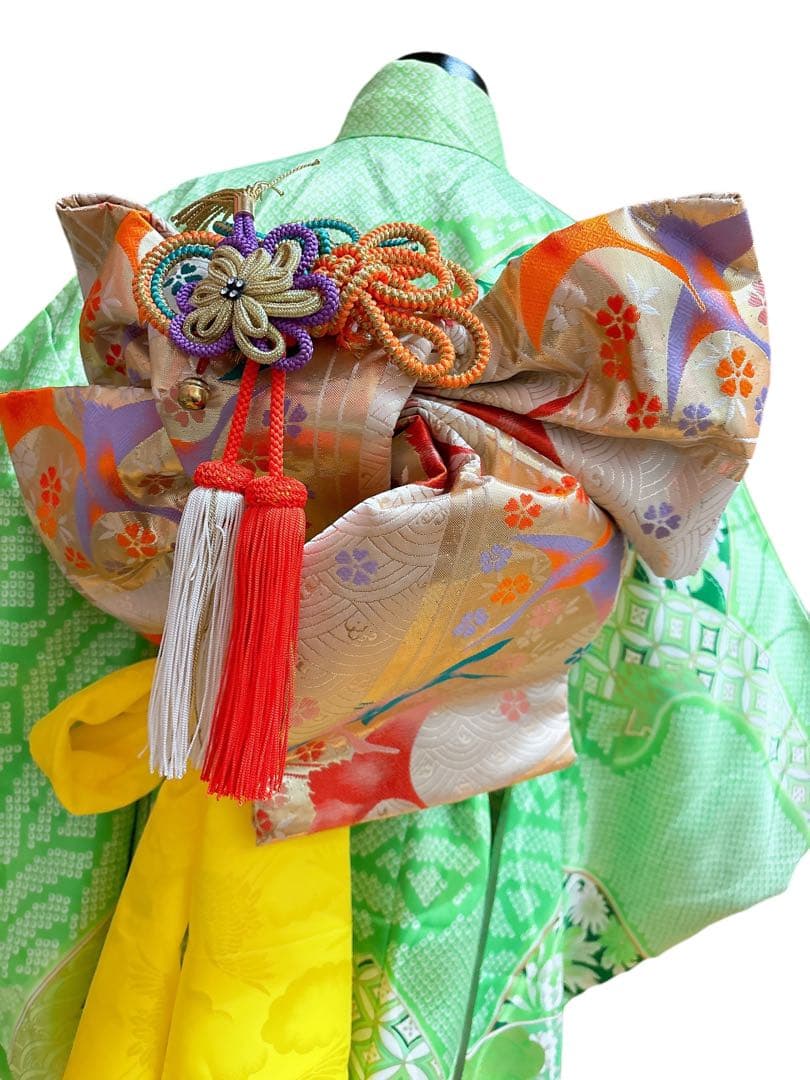 【レトロ・アンティーク】絞り柄 七五三 7歳 フルセット