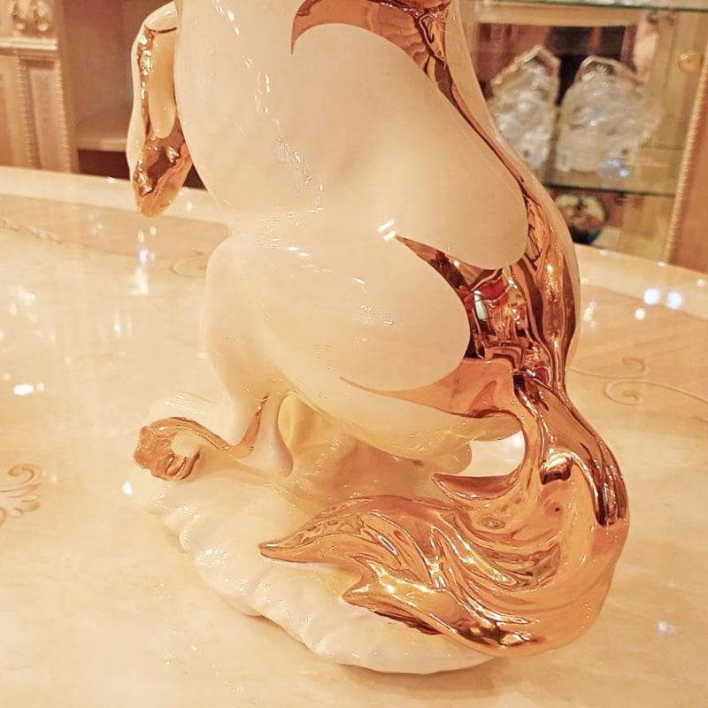 AHURA ユニコーン 置物 イタリア製高級磁器 インテリア 222-1301