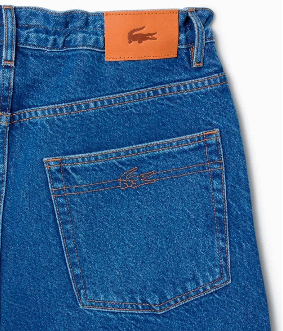 【新品】 LACOSTE（ラコステ） イージーデニムパンツ Sサイズ （ブルー）