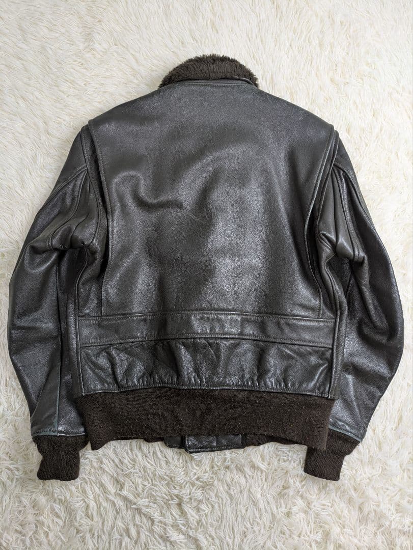 実物 80s サイズ42 G-1 USN レザージャケット フライトジャケット