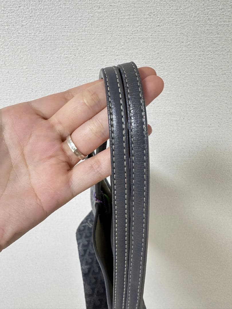 ゴヤール サンルイ PM グレー トートバッグ