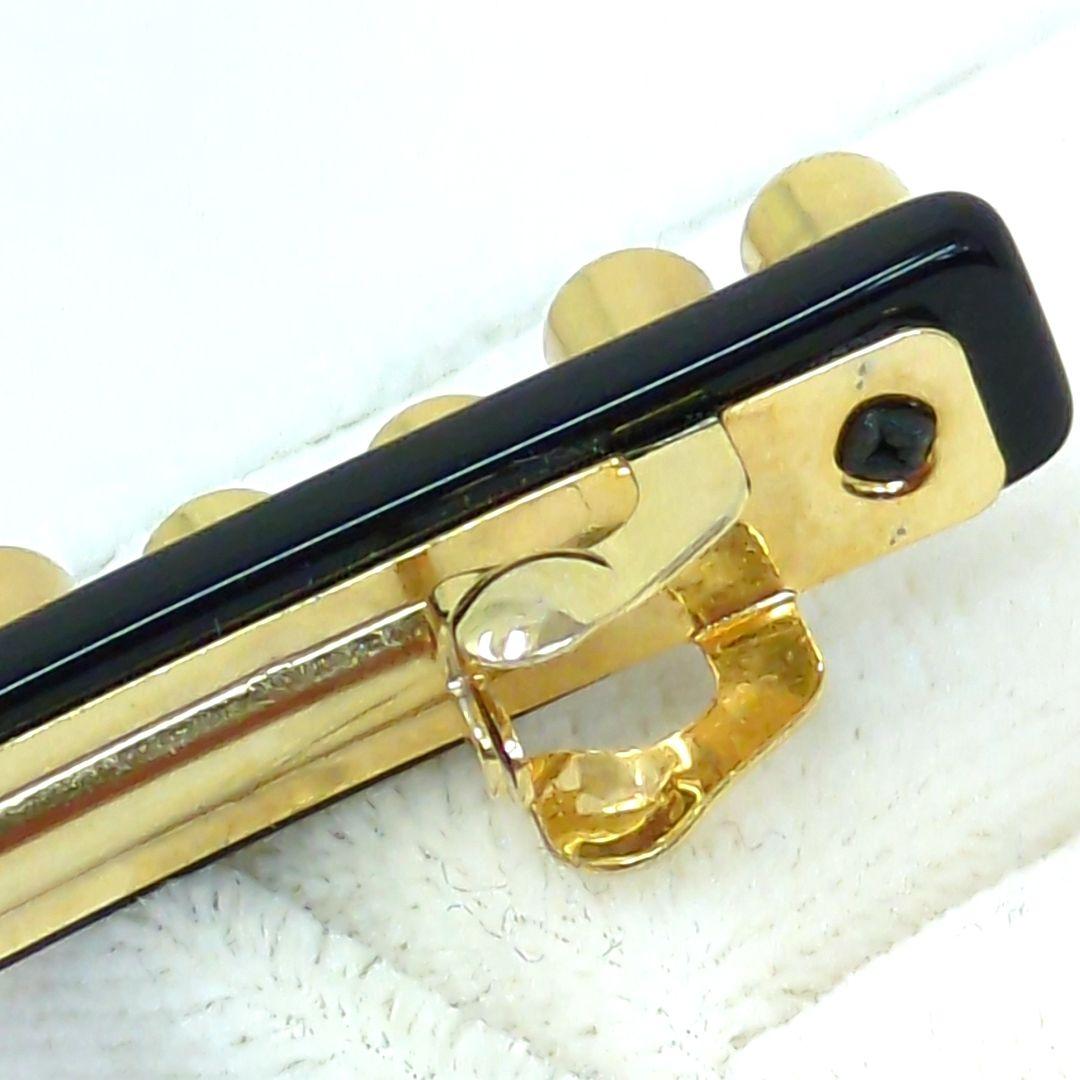 アレクサンドルドゥパリ ヘアピン ライトブラウン グレー系 ラインストーン