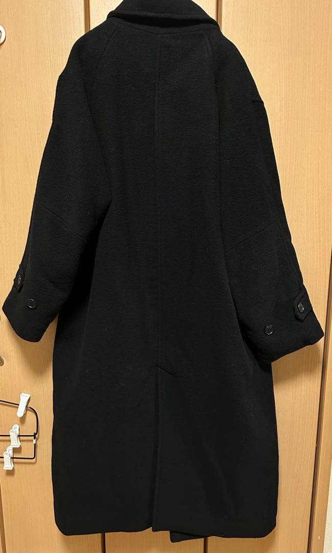 Ray BEAMS モッサ スタンドカラー コート　アウター　ブラック　黒