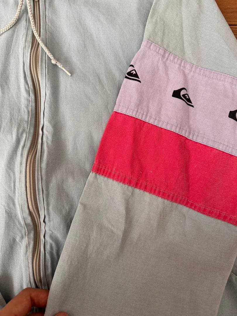 Quiksilver ジップ フード ジャケット ビンテージ スケート サーフ