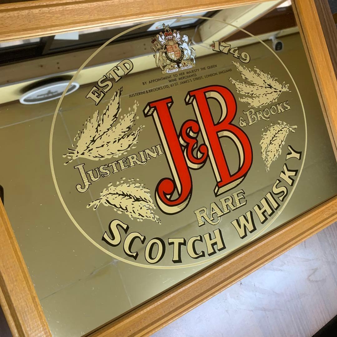 ヴィンテージ　J&B SCOTCH WISKEY パブミラー