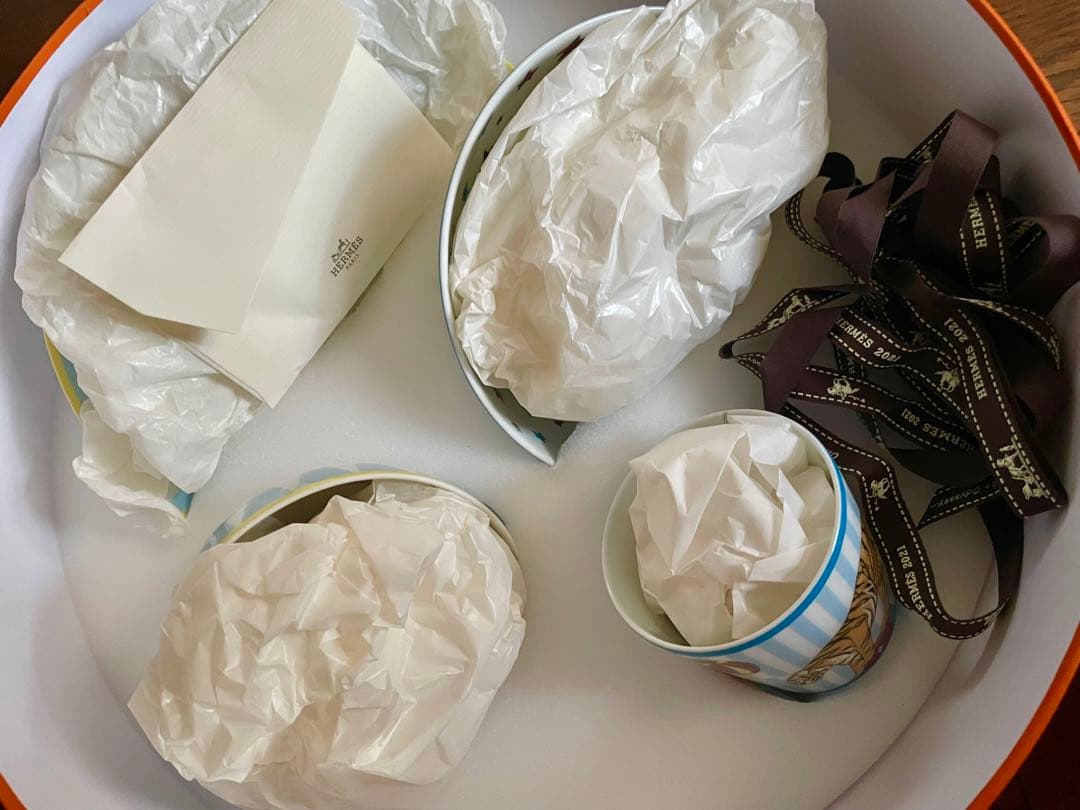 【新品未使用】レア HERMES エポぺ　食器セット　サーカス