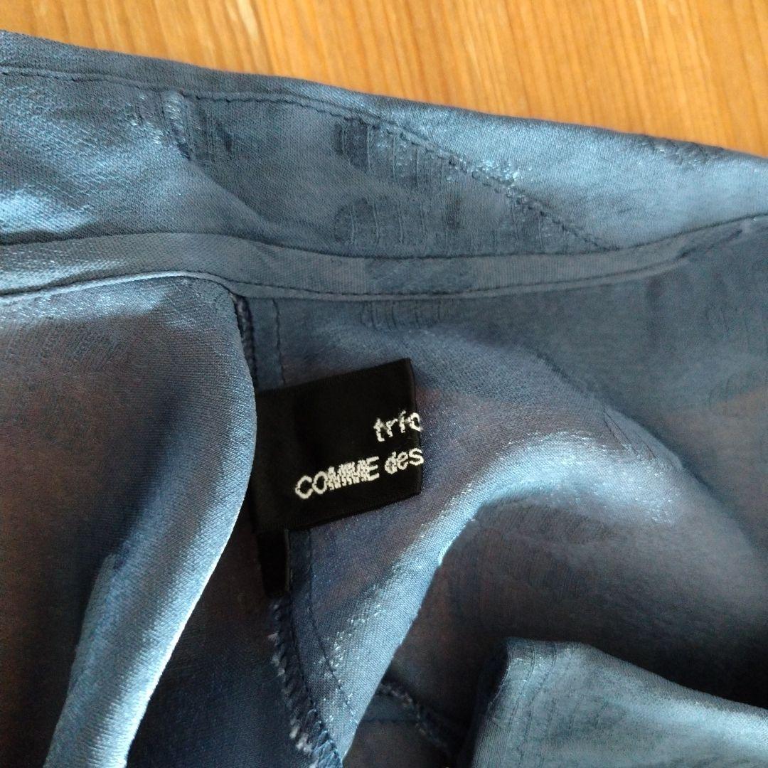 トリココムデギャルソン 丸襟アシンメトリー半袖ブラウスサイズM AD2016