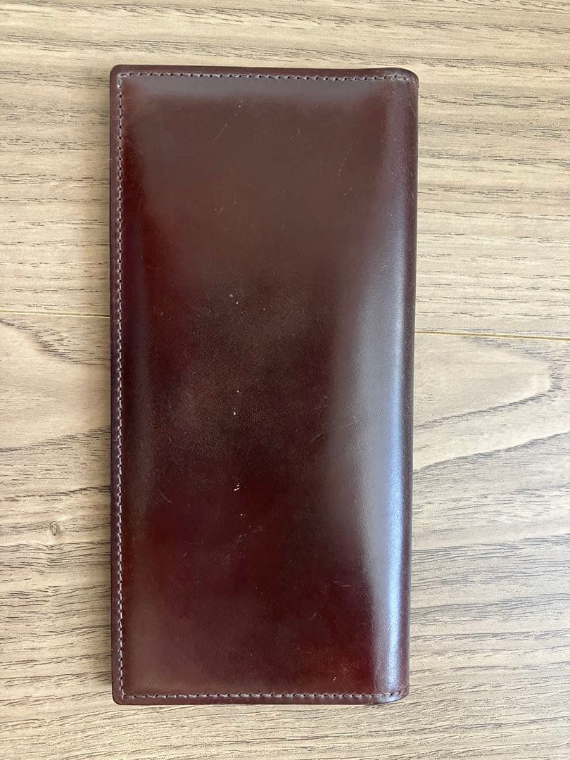 GANZO ホーウィン社 バーガンディ シェルコードバン長財布